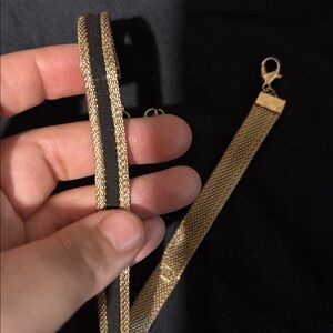 Elegant black & gold Choker Necklace